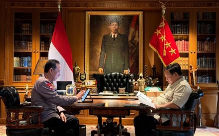 Kapolri Menghadap Presiden Prabowo Selama 1 Jam, Ini yang Dibahas