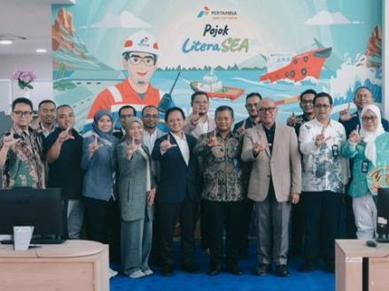 Pertamina Trans Kontinental Gelar PTK Goes to Campus, Sasar Sekolah Vokasi Pelayaran di Makassar. (Foto: Pertamina)