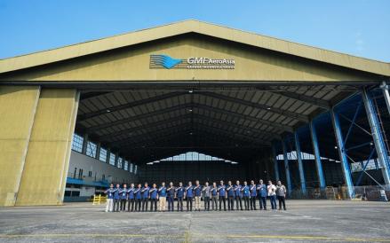 PT Garuda Maintenance Facility Aero Asia Tbk atau GMF (GMFI) resmi memanfaatkan fasilitas perawatan pesawat di Bandar Udara Pondok Cabe. (Foto: Ist)