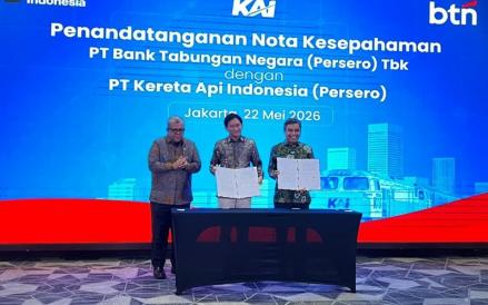 BTN bersama KAI membangun rumah susun dengan konsep Transit Oriented Development (TOD) di Stasiun Manggarai, Jakarta. (Foto: iNews Media/Tangguh Yudha)