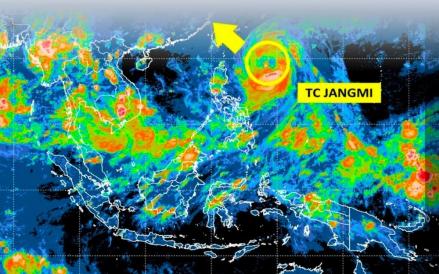 BMKG Prediksi Siklon Tropis Jangmi Menguat, Ini Dampak Cuaca di Indonesia  (BMKG)