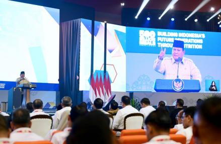Prabowo Tegaskan Urusan Makan Sakral, Tidak Boleh Jadi Sarana Korupsi.(Foto: BPMI Setpres)