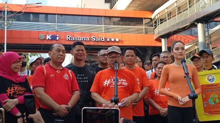 Pramono Ingin Resmikan CFD Rasuna Said saat HUT ke-499 Jakarta, Mayoritas Warga Minta Dilanjutkan. (Foto: MNC Media)