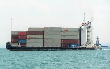 PT Samudera Indonesia Tbk (SMDR) melaporkan insiden tenggelamnya kapal kargo Golden Star 1 rute Singapura-Pasir Gudang, Malaysia. (Foto: Dok. Marine Traffic)