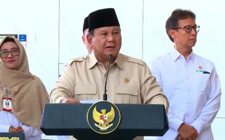 Komitmen Memodernisasi Rumah Sakit, Prabowo Resmikan RSUD KH Muhammad Thohir Krui Lampung