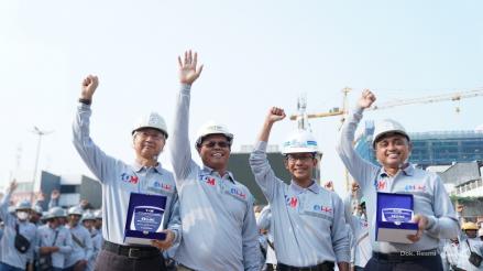 Hutama Karya Catatkan 10 Juta Jam Kerja Selamat di Proyek MRT Jakarta Fase 2 CP203. Foto: iNews Media Group.
