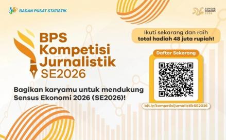 BPS Gelar Kompetisi Jurnalistik SE2026 Berhadiah Total Rp48 Juta