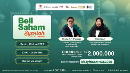 MNC Sekuritas Ajak Investor Pahami Saham Syariah Lewat Webinar Gratis, Begini Daftarnya. (Foto: iNews Media Group)