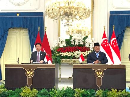 Bertemu PM Wong, Prabowo Tegaskan Stabilitas Kawasan Jadi Kepentingan Bersama. (Foto: Binti Mufarida/iNews Media Group)