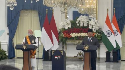 Prabowo Anugerahi PM India Narendra Modi Bintang RI Adipurna. (Foto: Sekretariat Presiden)