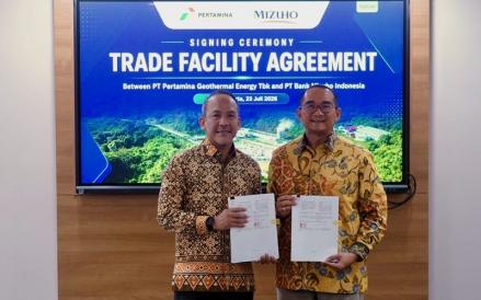 PT Pertamina Geothermal Energy Tbk (PGEO) mengantongi fasilitas pembiayaan dari PT Bank Mizuho Indonesia senilai USD75 juta atau Rp1,35 triliun. (Foto: Ist)