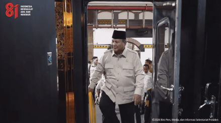 Prabowo Jajal Naik Kereta Api Nusantara Explorer untuk Pertama Kalinya. (Foto: Sekretariat Presiden)