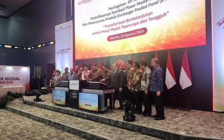 Bursa Efek Indonesia (BEI) resmi memperkenalkan instrumen investasi terbaru berupa exchange traded fund (ETF) emas. (Foto: iNews Media/Iqbal Dwi Purnama)