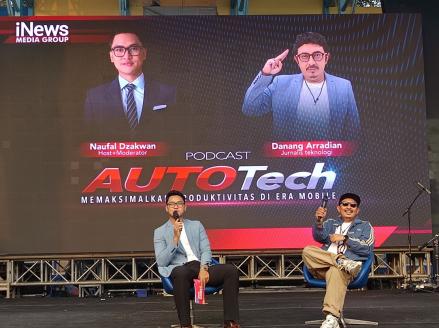 iNews Campus Connect Unpad, Mahasiswa Didorong Maksimalkan AI Demi Kemudahan Mengerjakan Tugas. (Foto Rohman/IMG)