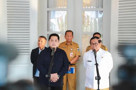 Erick Thohir dan Pramono Bertemu, Bahas Persiapan Tuan Rumah FIFA ASEAN Cup 2026 (FOTO:Dok Ist)