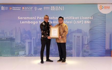 BNI meresmikan Lembaga Sertifikasi Profesi (LSP) BNI berlisensi BNSP serta penerapan standar internasional di BNI Corporate University. (Foto: Ist)