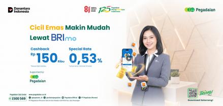 Makin Praktis, Kini Cicil Emas Bisa Langsung Lewat Aplikasi BRImo (FOTO:Dok BRI)