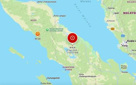 Gempa Bumi Magnitudo 6,4 Guncang Simalungun Sumut, BMKG: Berpusat di Darat 
