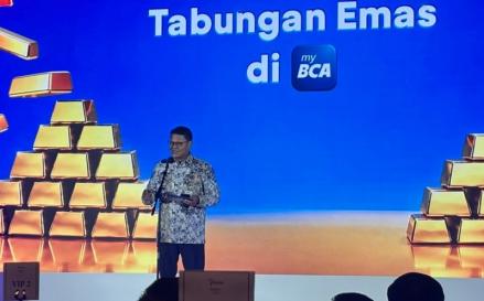 PT Bank Central Asia Tbk (BBCA)  meluncurkan fitur layanan Tabungan Emas di aplikasi digital myBCA. (Foto: iNews Media/Aqilla Sukma)