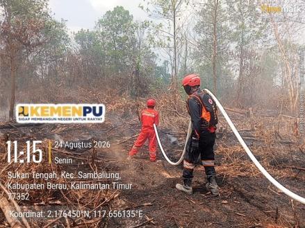 Kementerian PU Kerahkan 2.000 Liter Air untuk Penanganan Karhutla di Muaro Jambi. (Foto: KemenPU)