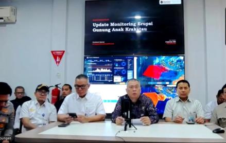 Kemenhub Siapkan Kertajati hingga Juanda Jadi Bandara Alternatif Imbas Erupsi Anak Krakatau (Foto: tangkapan layar zoom)
