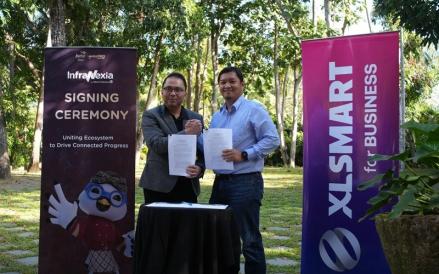 InfraNexia an PT XLSMART Telecom Sejahtera Tbk (EXCL) berkolaborasi memperkuat infrastruktur konektivitas nasional. (Foto: Ist)