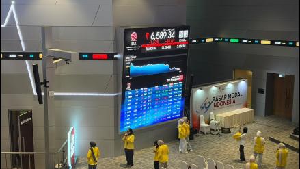 IHSG Ditutup Turun 1,33 Persen ke 6.589, Sebanyak 543 Saham Melemah. (Foto Dhera/IDX Channel)