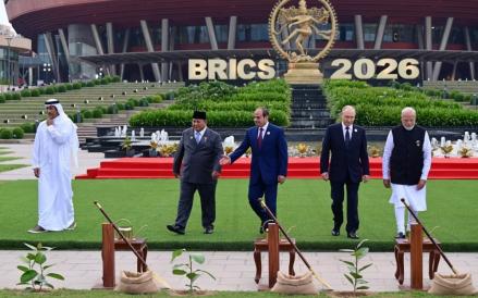 Prabowo Tanam Pohon Banyan Bersama Pemimpin BRICS