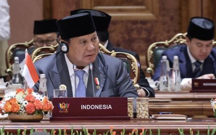 Presiden RI, Prabowo Subianto menegaskan komitmen Indonesia untuk menjadi negara yang tangguh dan mandiri. (Foto: Dok. Bakom)