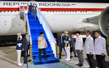 Presiden Prabowo Tiba di Tanah Air Usai Hadiri KTT BRICS 2026