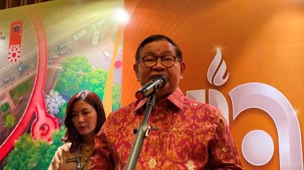 Suahasil Dilantik Jadi Menkeu, Pramono: Kita Bisa Kerja Sama dengan Siapa Saja. (Foto: Danandaya Arya Putra/iNews Media Group)