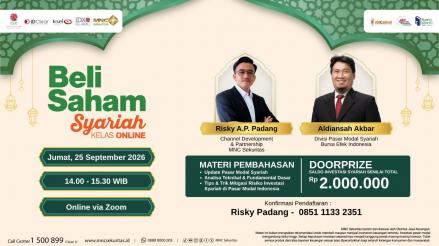 Daftar dan Ikuti Webinar “Beli Saham Syariah” bersama BEI dan MNC Sekuritas. (Foto: Doc MNC Sekuritas)