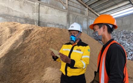 PT Semen Indonesia (Persero) Tbk (SMGR) terus mengoptimalkan penggunaan biomassa sebagai bahan bakar dalam produksi semen di Pabrik Tuban, Jatim. (Foto: Ist)