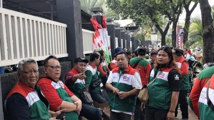 Aksi Kawal RUU Pelindungan Ketenagakerjaan, Ribuan Buruh Mulai Merapat ke Senayan. (Foto Zakky/IMG)