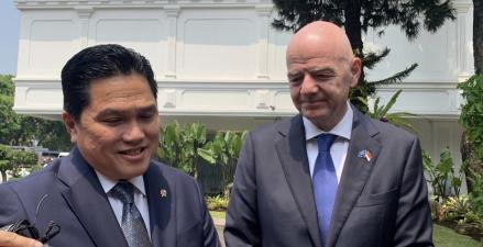 Presiden FIFA dan Erick Thohir Temui Prabowo Siang Ini di Istana (FOTO:Dok Ist)
