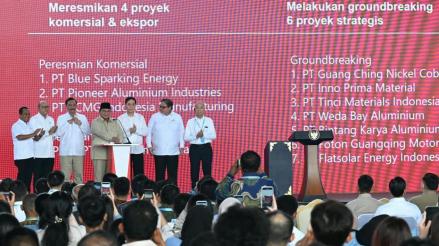 Luncurkan 11 Proyek Hilirisasi, Prabowo: Kekayaan Alam Harus Kita Kelola dengan Baik. (Foto Binti M/IMG)