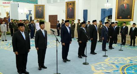 Prabowo Lantik Rektor IPB Jadi Wamentan, Maulana Bungaran Jadi Wamenimipas (FOTO:Dok Ist)
