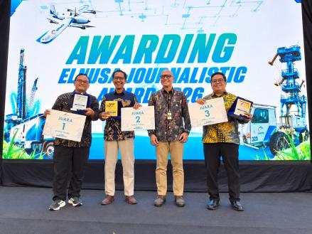IDX Channel Raih Apresiasi Karya Jurnalistik Kategori Visual dari Elnusa . (Foto: Doc Elnusa)