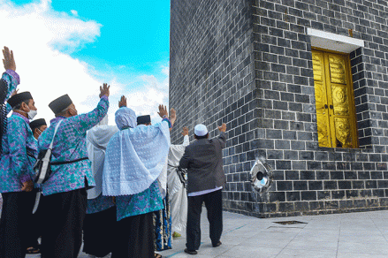 1.738 Calon Jamaah Haji Depok Ikuti Bimbingan Manasik Haji. (Foto MNC Media)