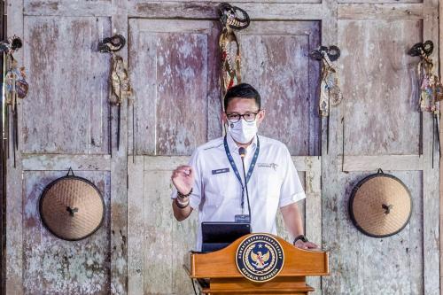 Geliatkan Sektor Parekraf Sandiaga Uno Undang 19 Duta Besar Anggota Uni Eropa<script async src=