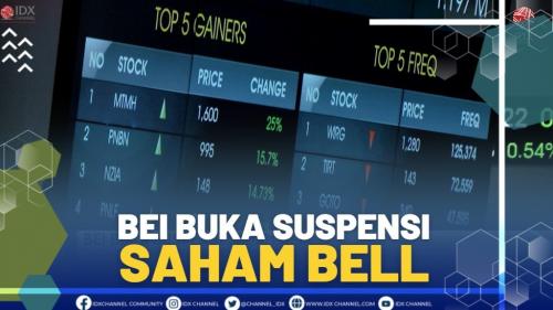 BEI Buka Suspensi Saham Bell | 1ST SESSION CLOSING