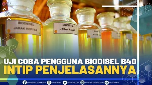 Uji Coba Pengguna Biodisel B40, Intip Penjelasannya