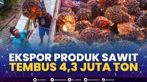 Ekspor Produk Sawit Tembus 4,3 Juta Ton