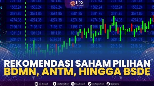 Rekomendasi Saham Pilihan: BDMN, ANTM, Hingga BSDE