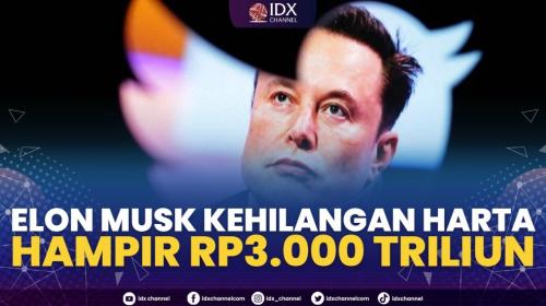 Elon Musk Kehilangan Harta Hampir Rp3.000 Triliun