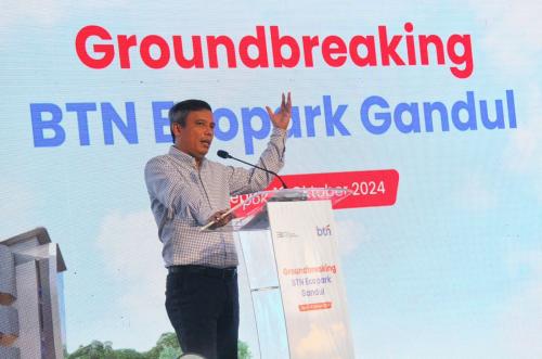 Dukung Penerapan ESG, BBTN Lakukan Groundbreaking Proyek BTN Ecopark Gandul