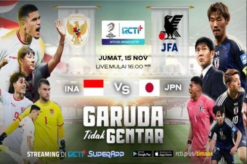 Inilah Cara Streaming Indonesia vs Jepang Malam Hari di Hp dan Laptop