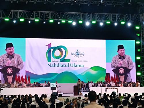 Hadiri Harlah Ke-102 NU, Prabowo: Saya Merasa Aman dan Nyaman