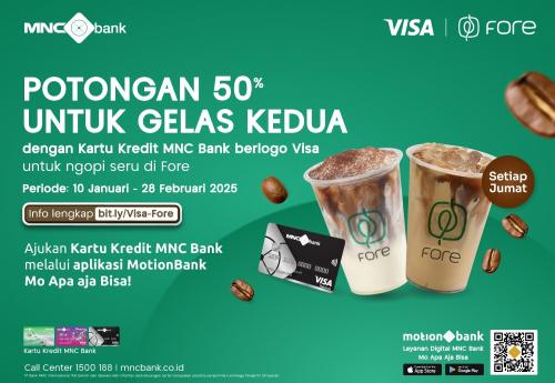 Ngopi di Fore Coffee Kini Makin Hemat Pakai Kartu Kredit MNC Bank