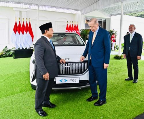 Prabowo Dihadiahi Mobil Listrik dari Erdogan, Istana: Buat Negara Bukan Pribadi
